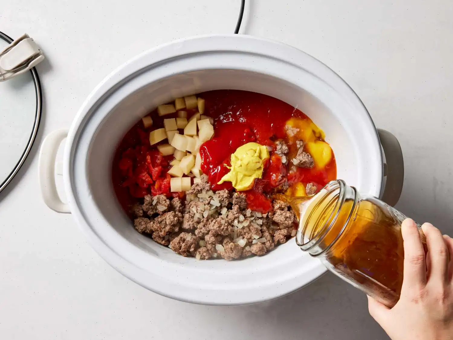 Slow Cooker Cheeseburger Soup Recipe