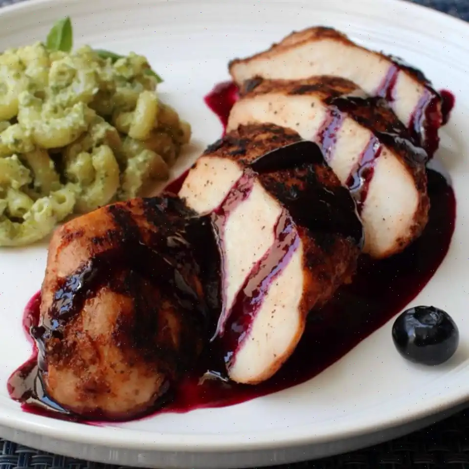Red, White, and Blueberry Grilled Chicken Recipe