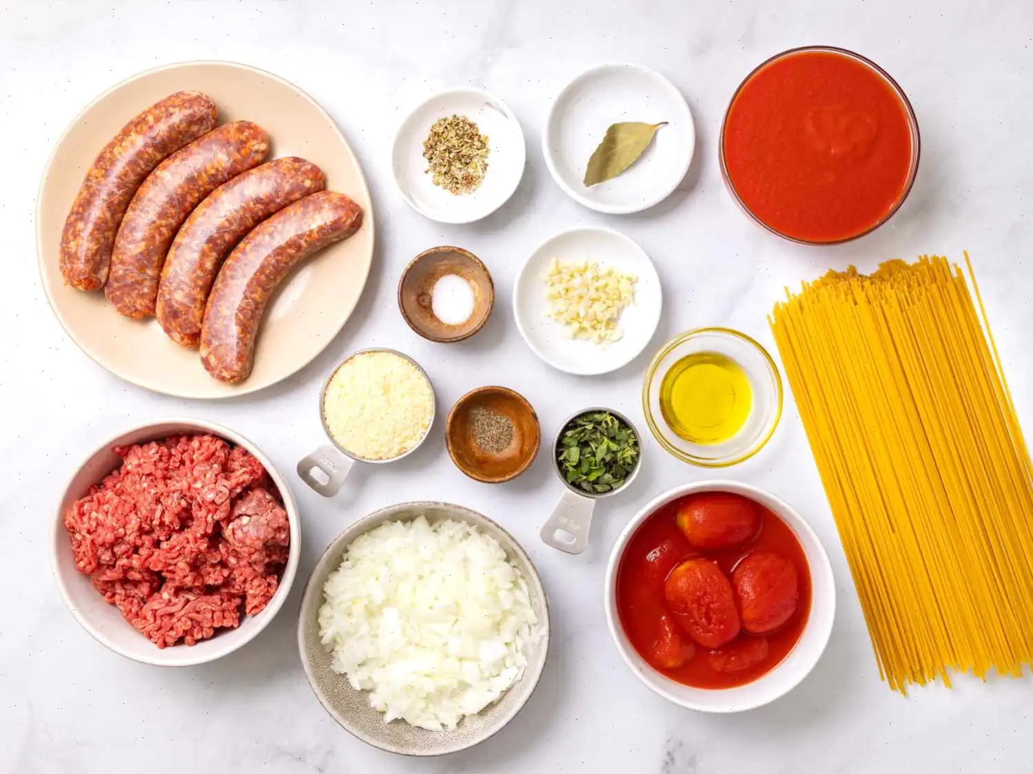 Camp David Spaghetti with Italian Sausage Recipe