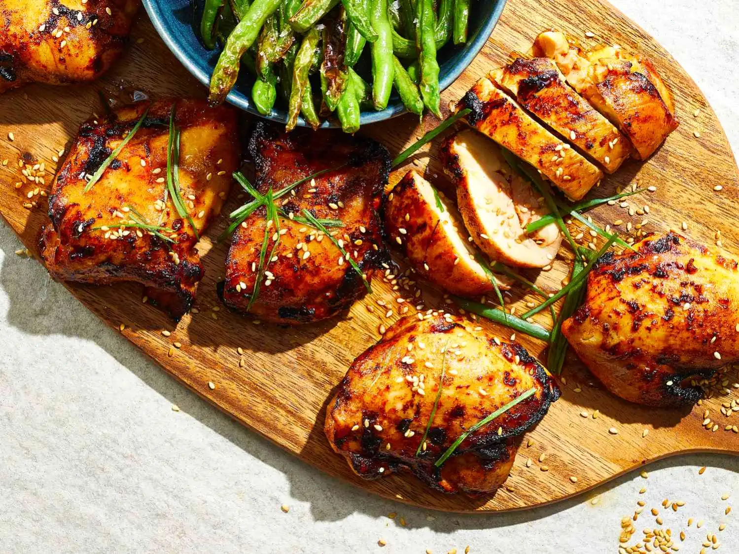 Air Fryer Sesame Chicken Thighs Recipe