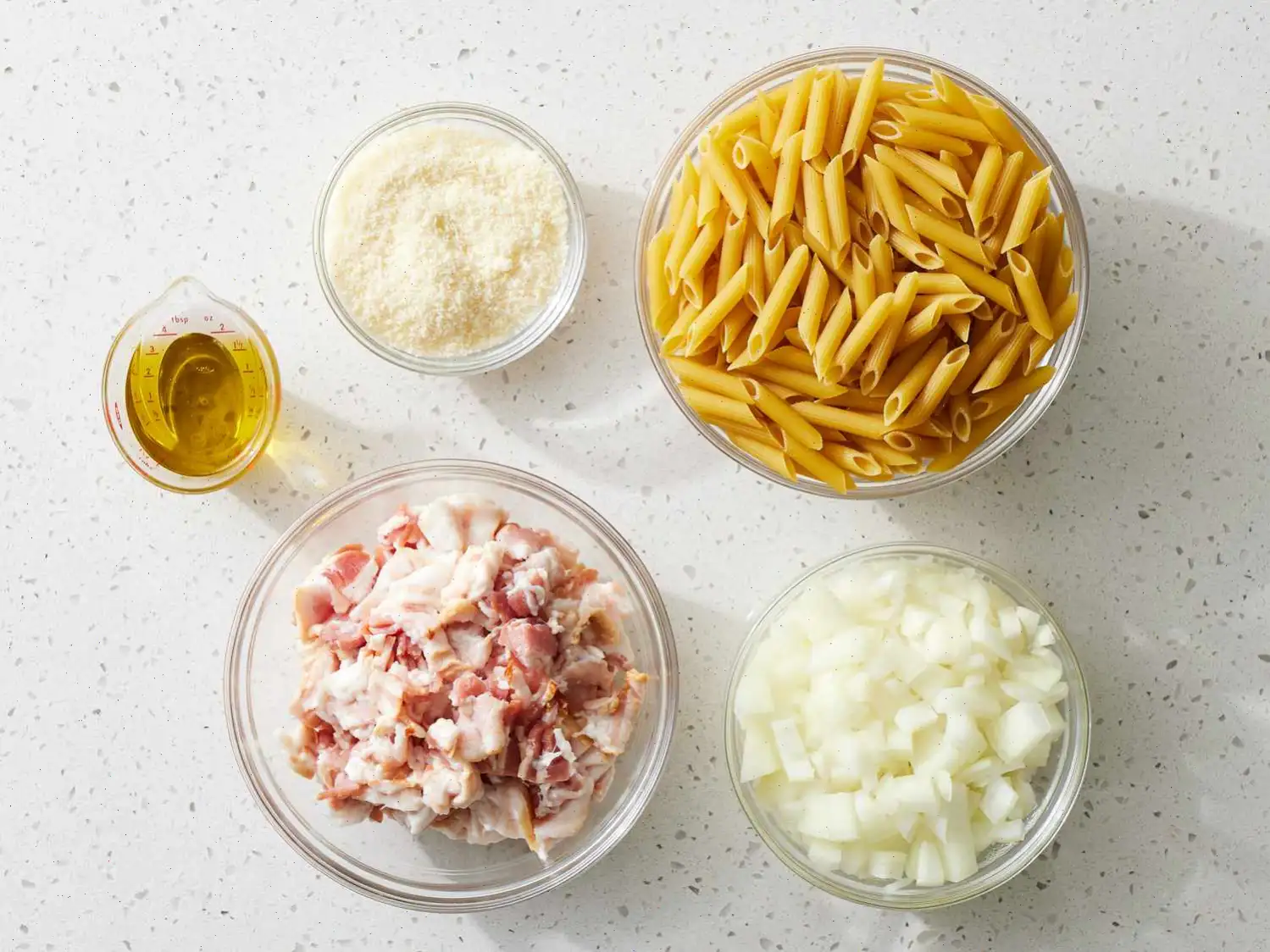 Bacon and Parmesan Penne Pasta Recipe