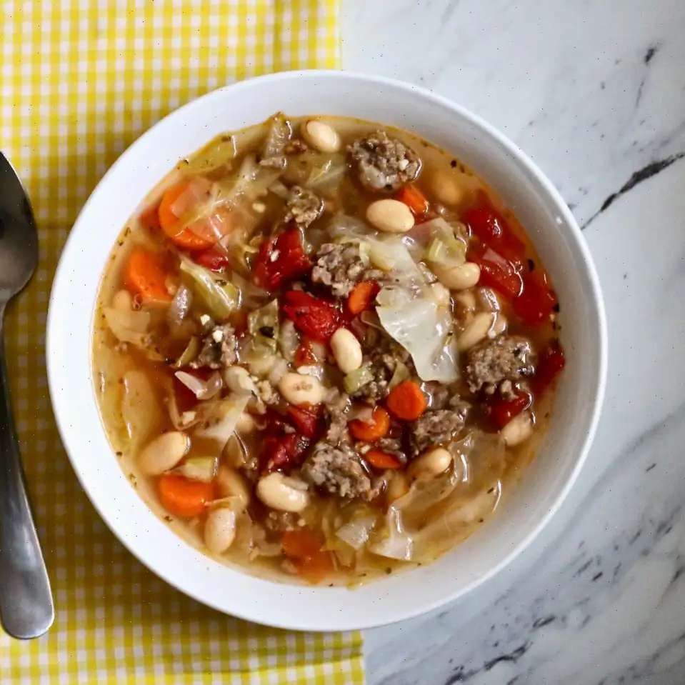 Rustic Cabbage and Sausage Soup Recipe