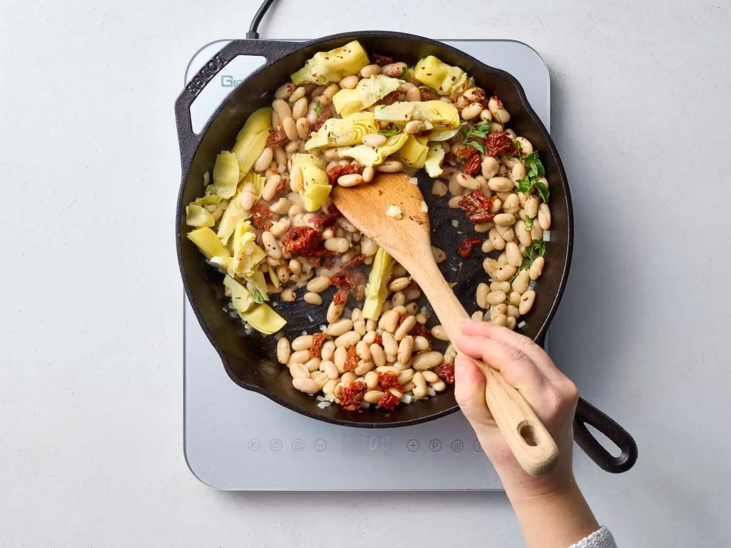 Creamy Tuscan White Bean Skillet Recipe