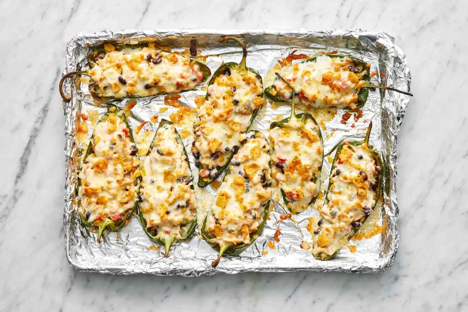 Chicken-Stuffed Poblano Peppers Recipe