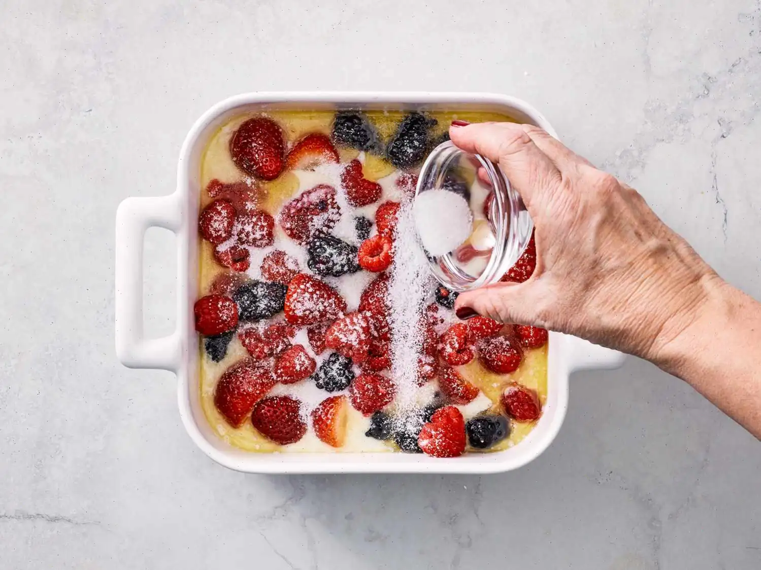 Easy Batter Fruit Cobbler Recipe