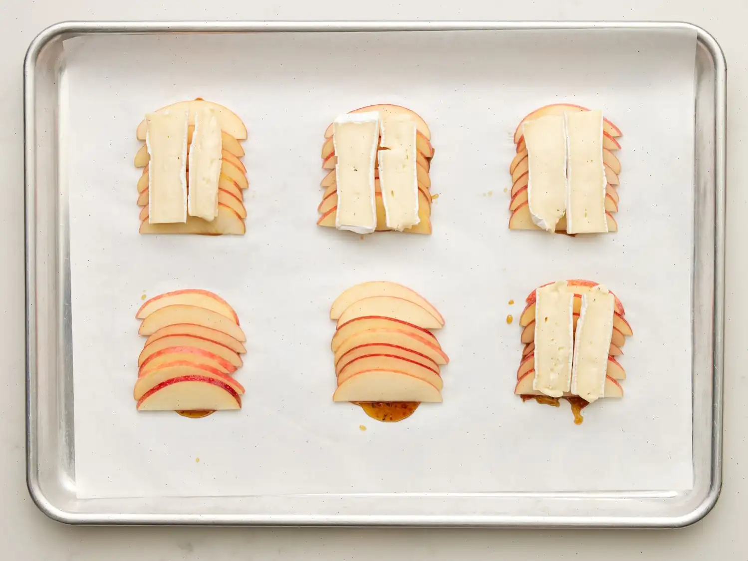 Upside Down Apple & Brie Puff Pastry Tarts