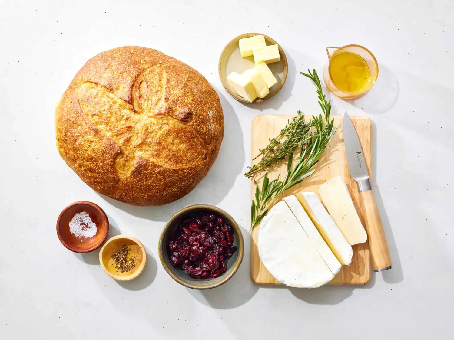 Cranberry Brie Pull Apart Bread Recipe