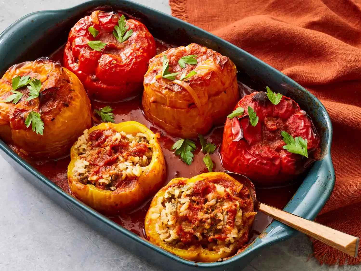 Beef and Rice Stuffed Bell Peppers Recipe