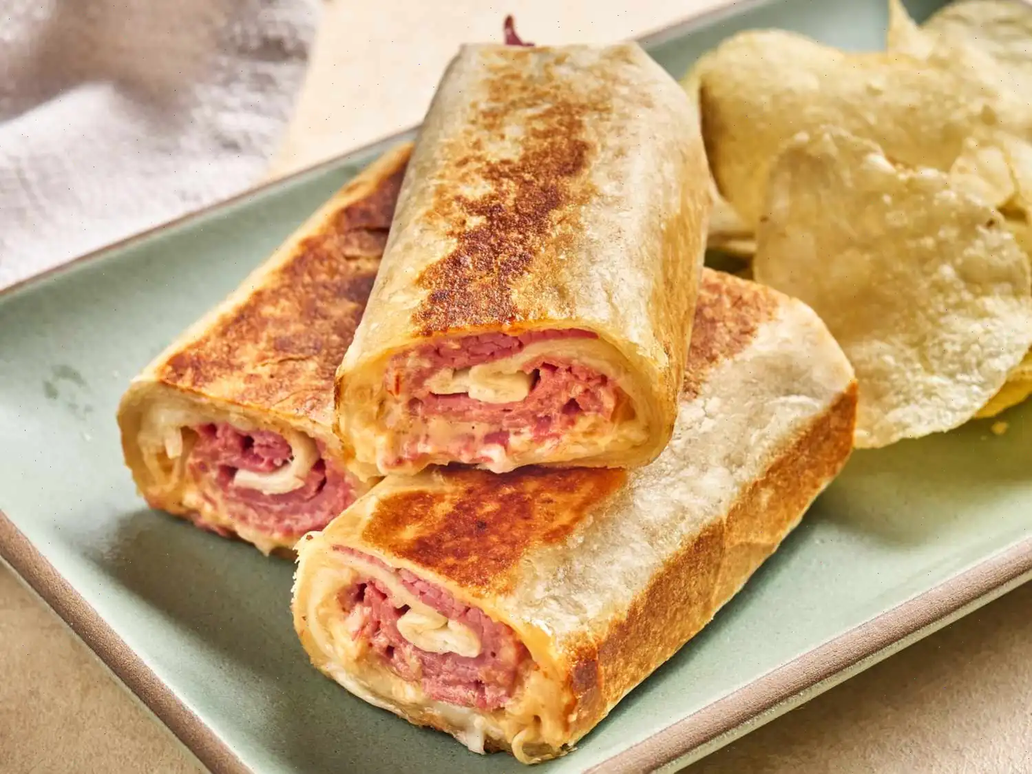 Hot Reuben Roll Ups Recipe