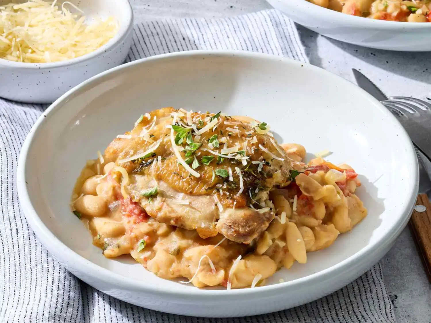 Creamy Tomato Chicken and White Beans Recipe