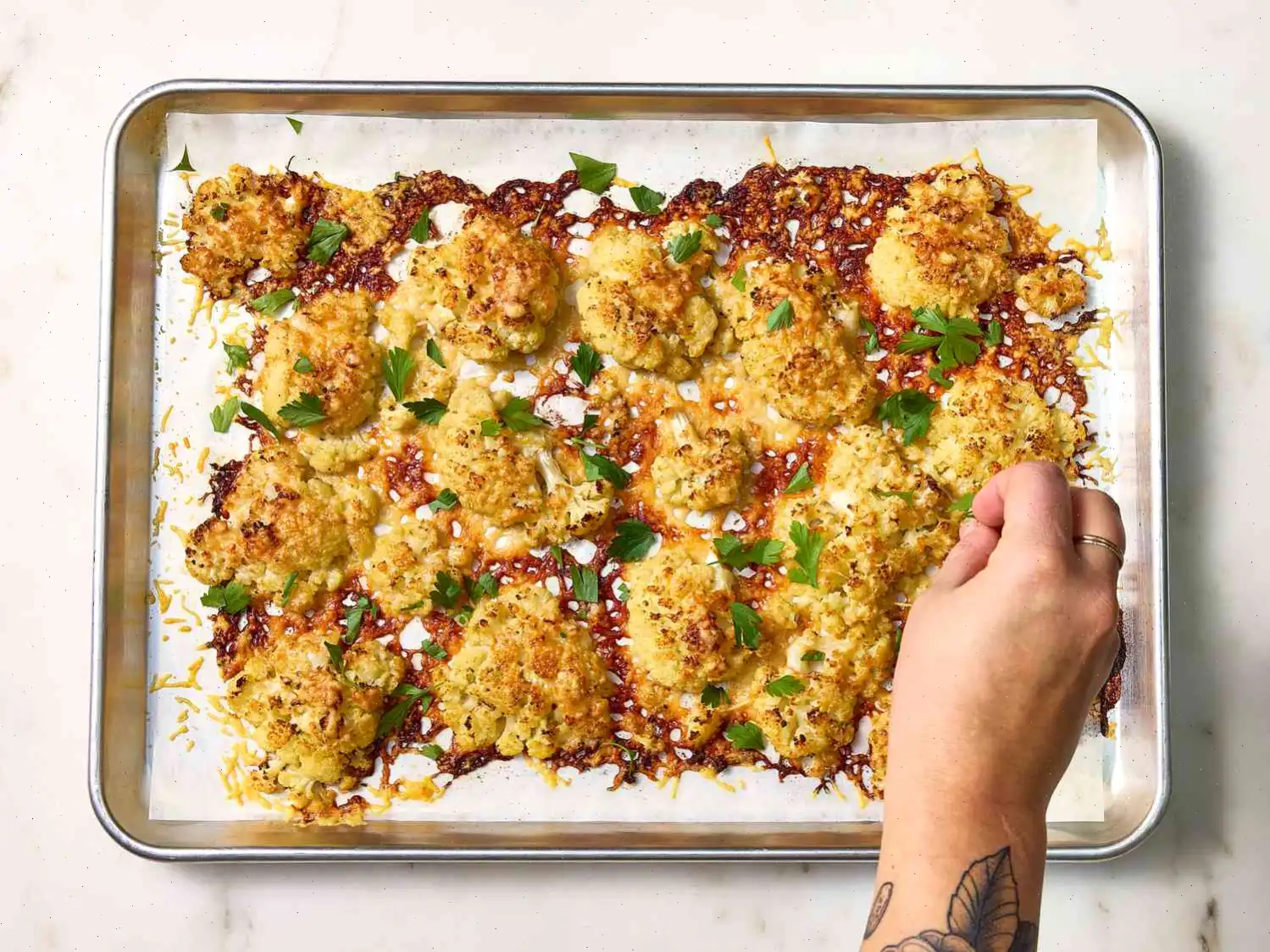 Parmesan-Crusted Smashed Cauliflower Recipe