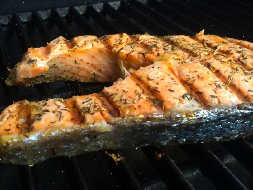 Grilled Salmon Steaks Italian-Style Recipe