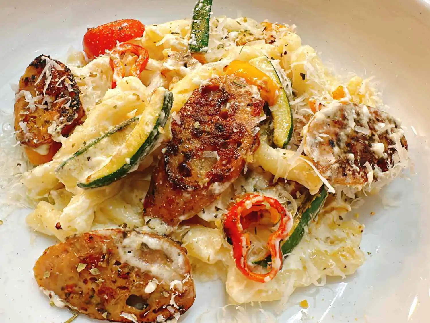 Cottage Cheese Sausage Pasta Recipe