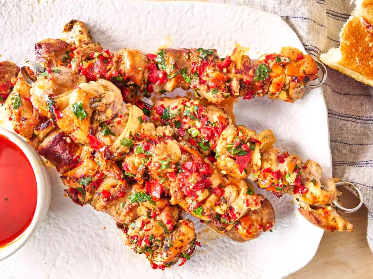 Chicken Scarpariello Skewers Recipe
