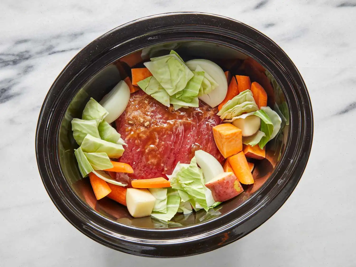Slow Cooker Guinness Corned Beef and Veggies Recipe