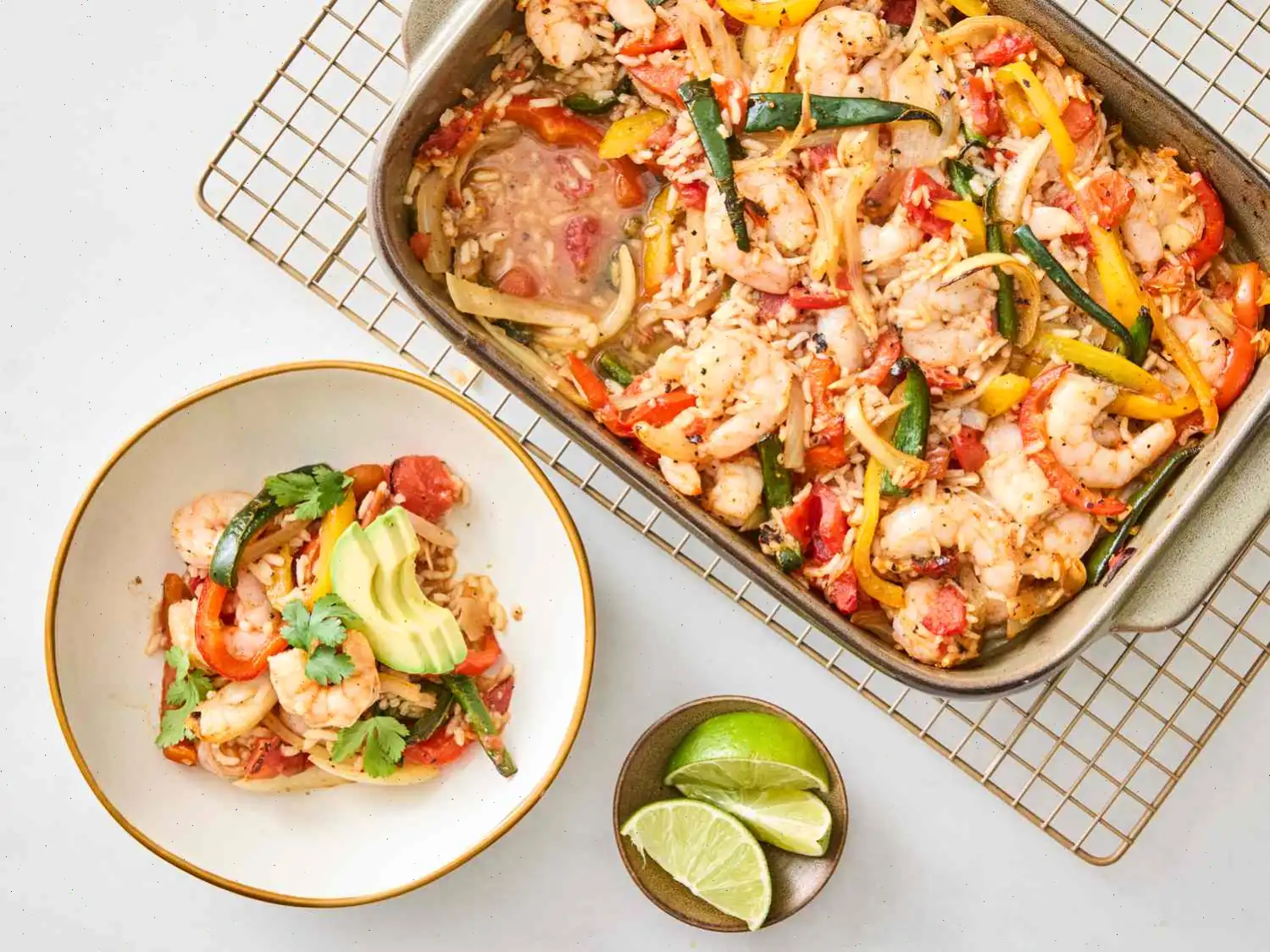 Shrimp Fajita Rice Casserole Recipe