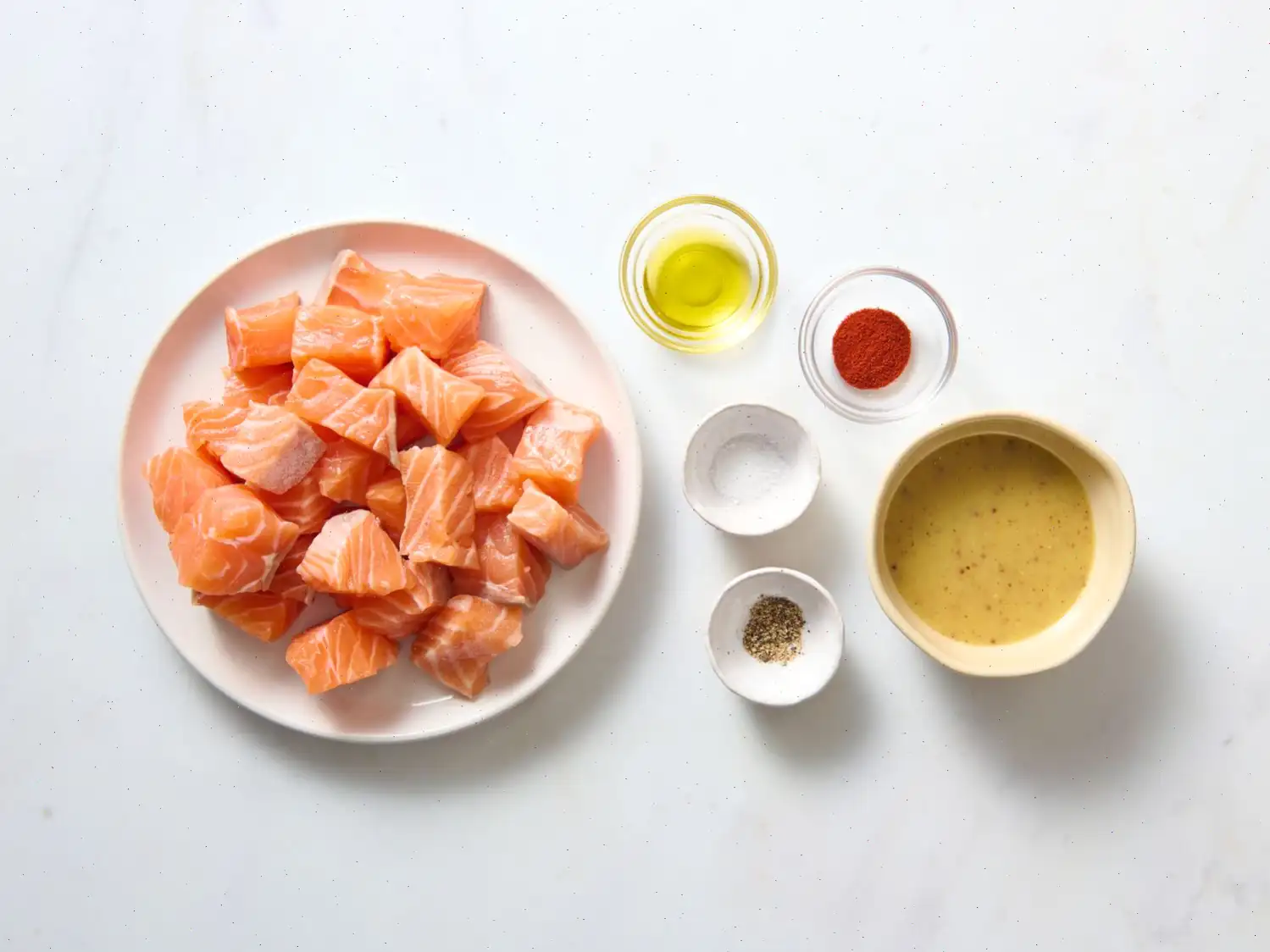Air Fryer Honey Mustard Salmon Bites Recipe