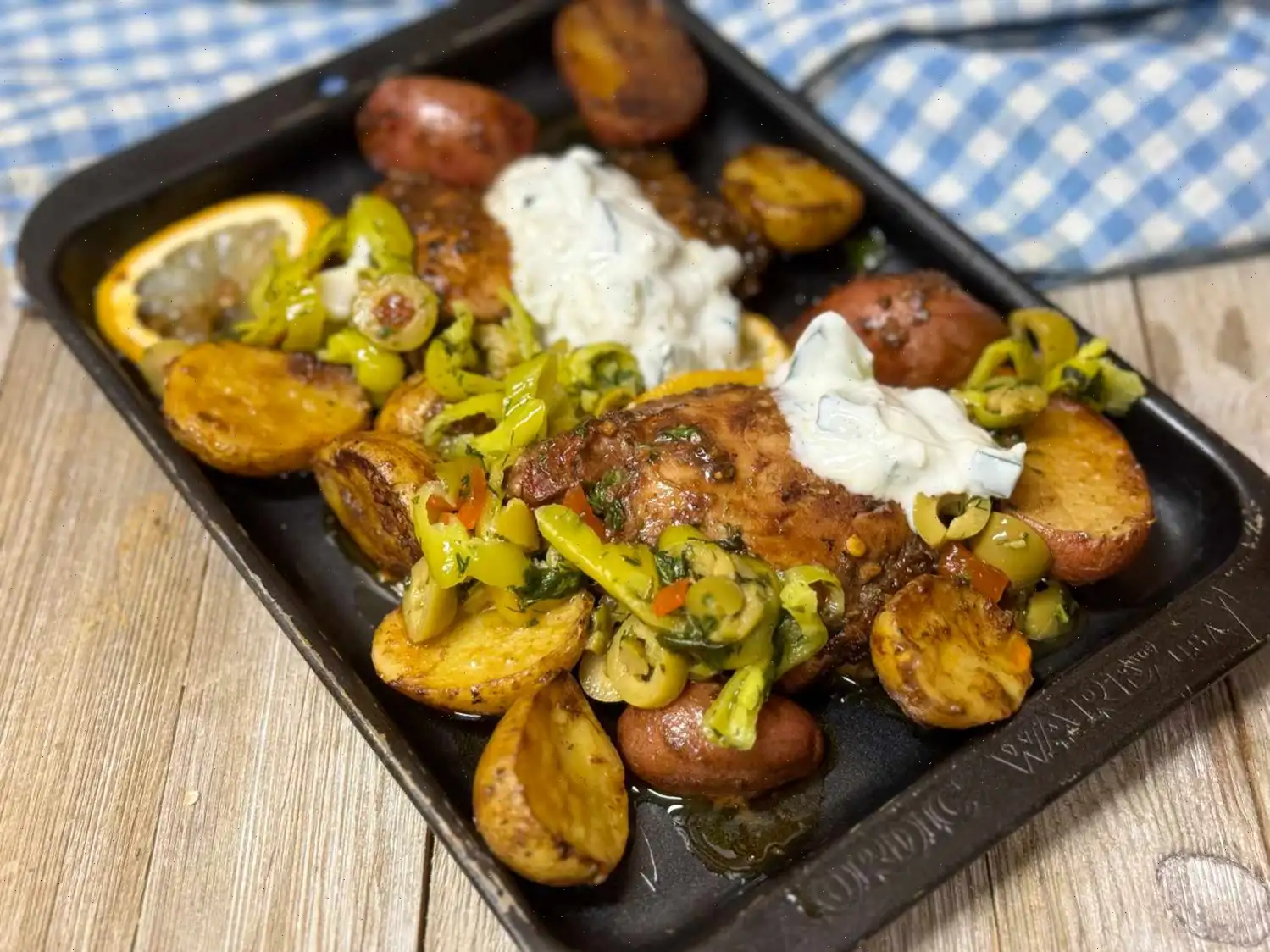 Sheet Pan Lemon Balsamic Chicken and Potatoes Recipe