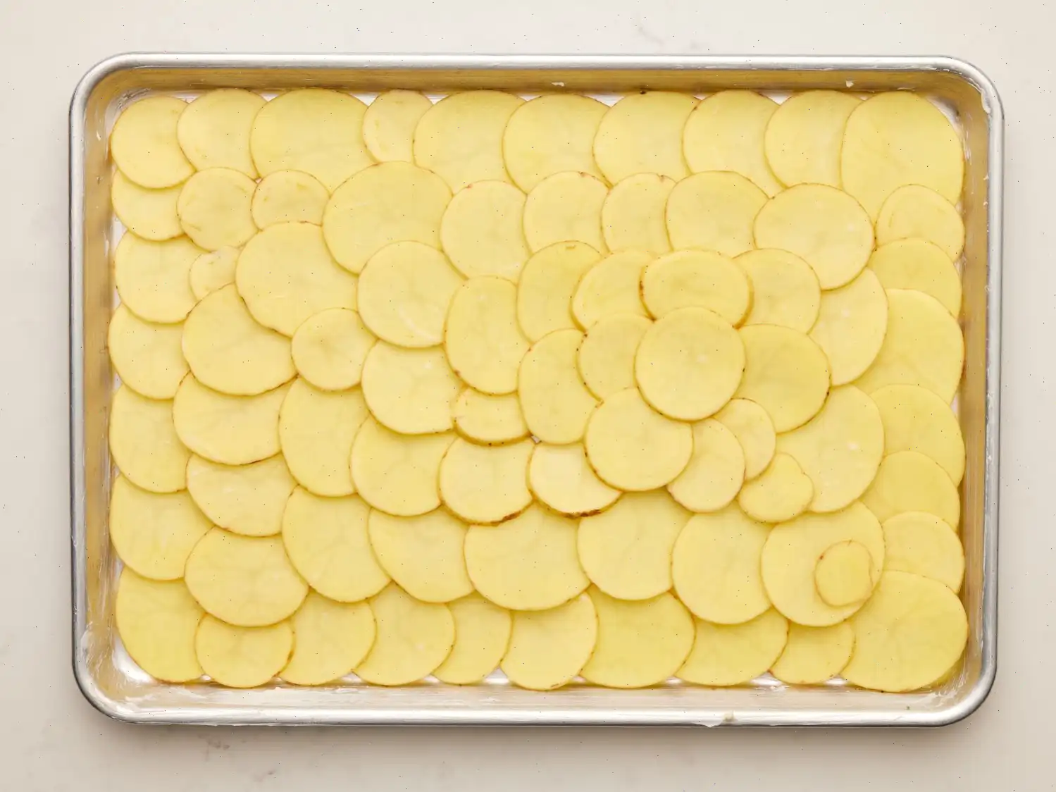 Sheet Pan Scalloped Potatoes