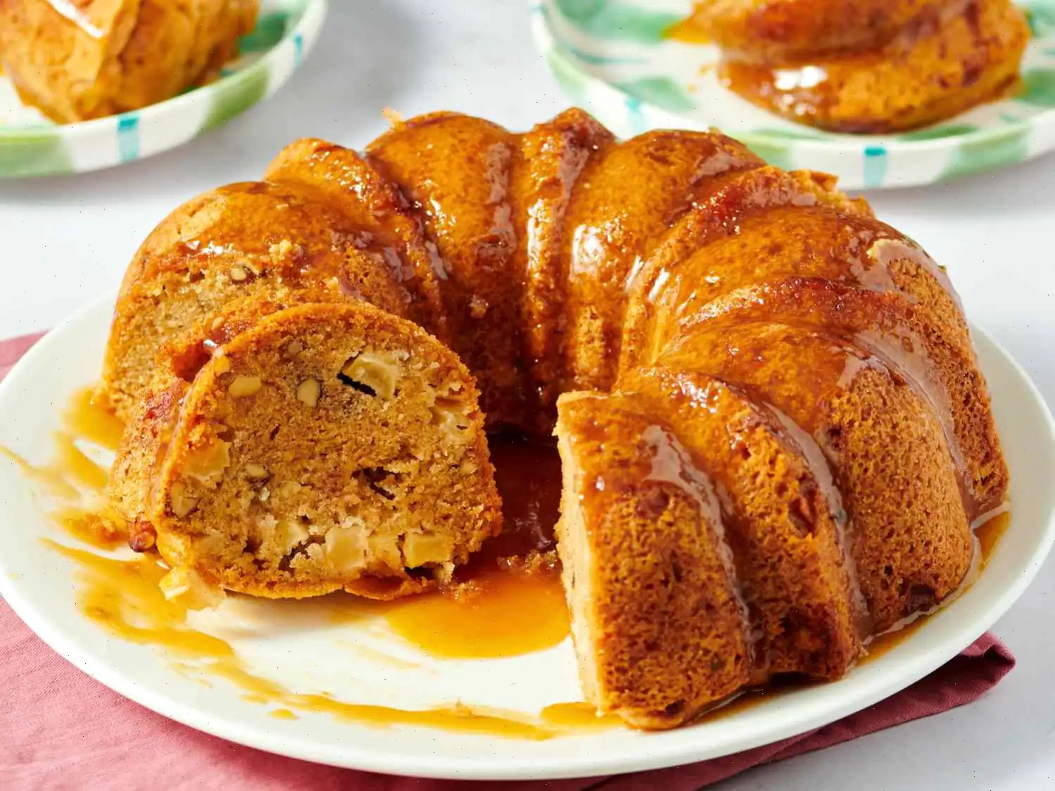 Apple Cake with Caramel Glaze Recipe