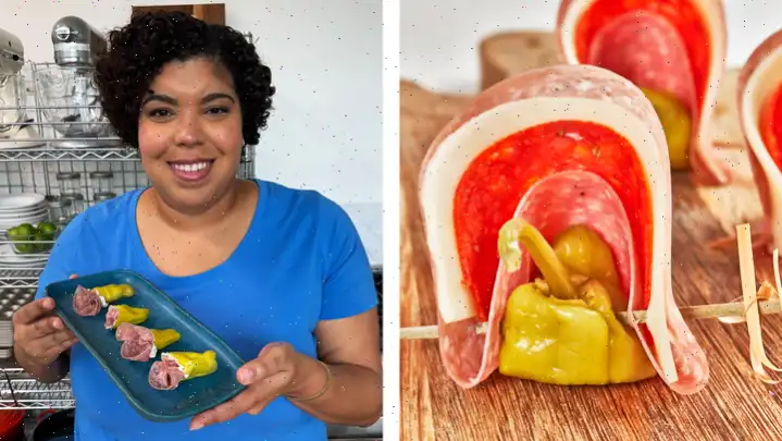 Salami and Cream Cheese Stuffed Pepperoncini Recipe