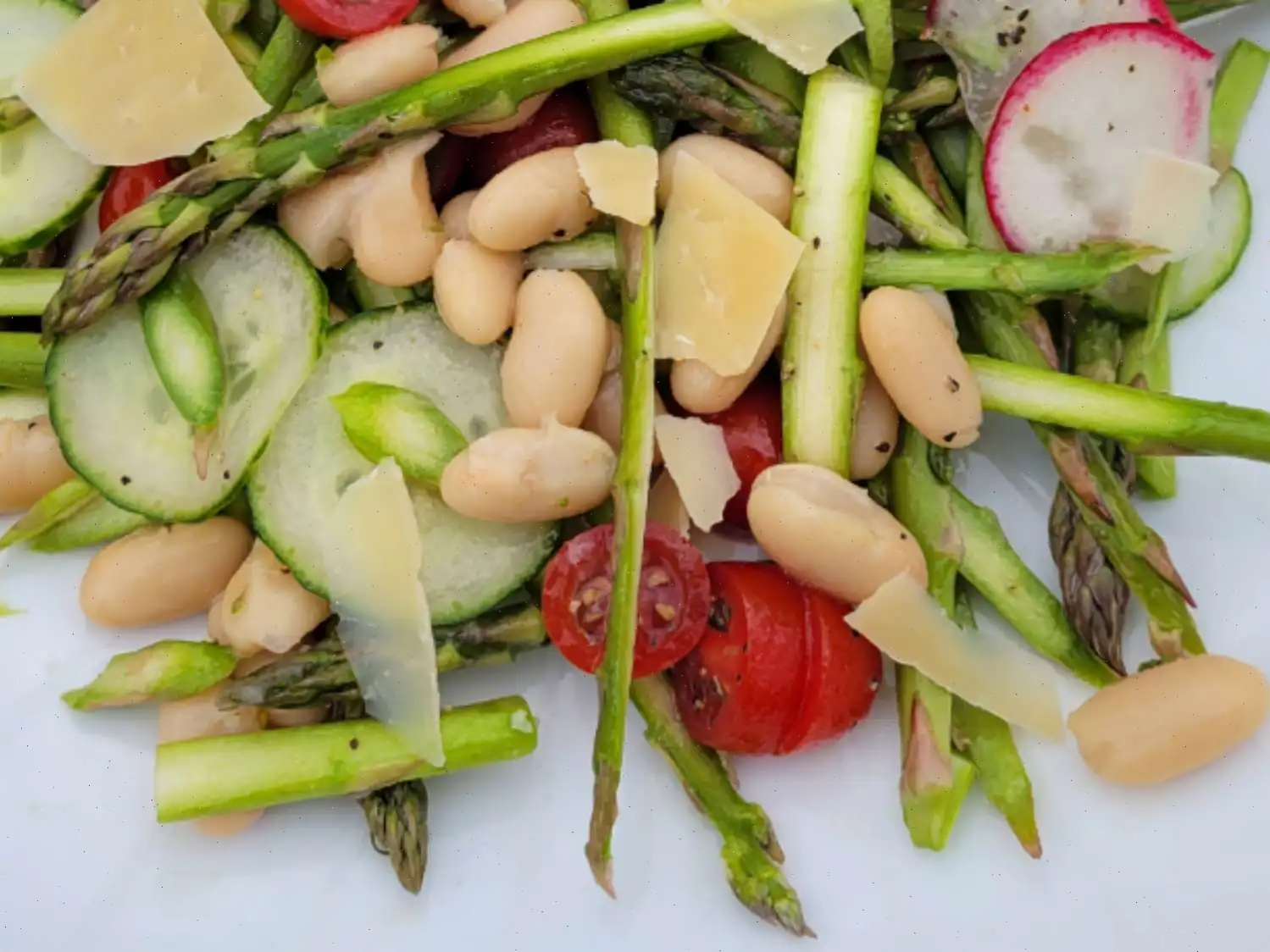 Shaved Asparagus and White Bean Salad Recipe