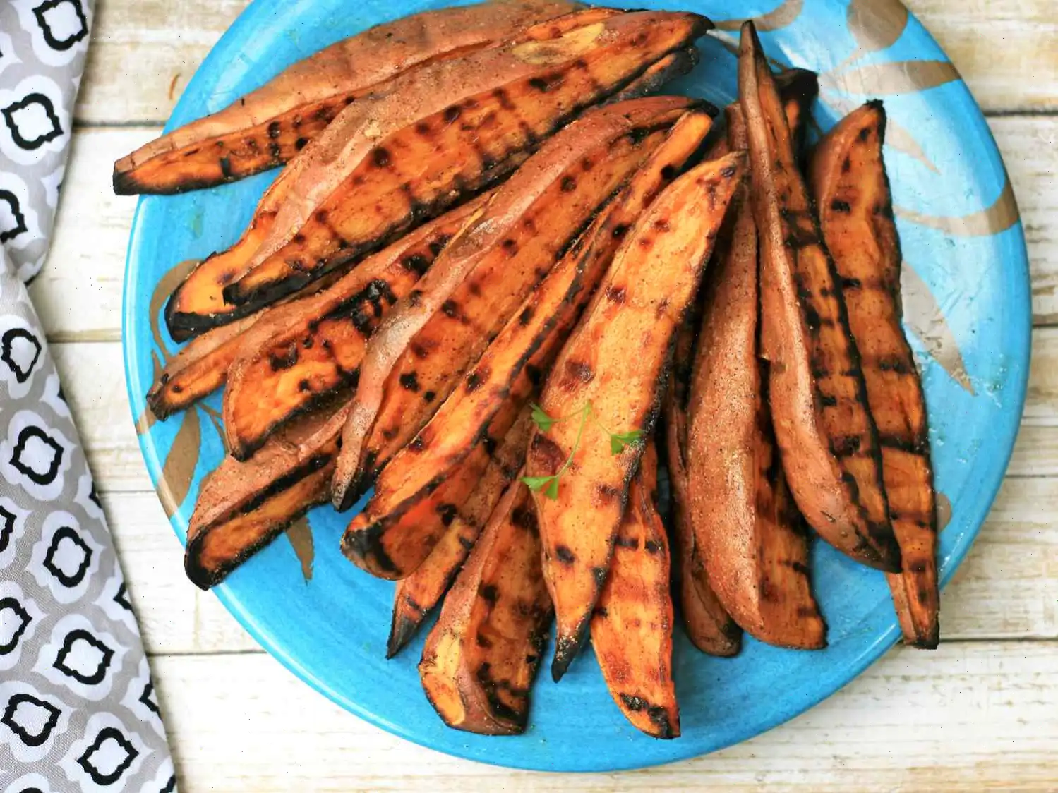 Grilled Sweet Potato Wedges Recipe