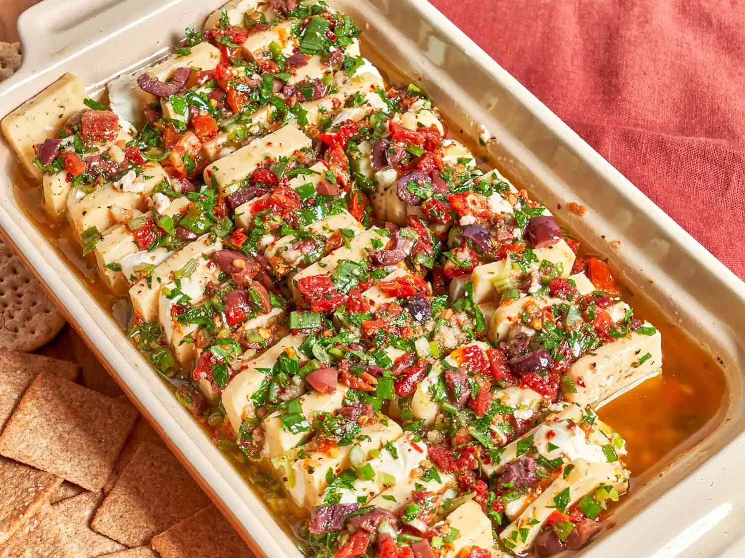 Mediterranean Marinated Cheese Recipe