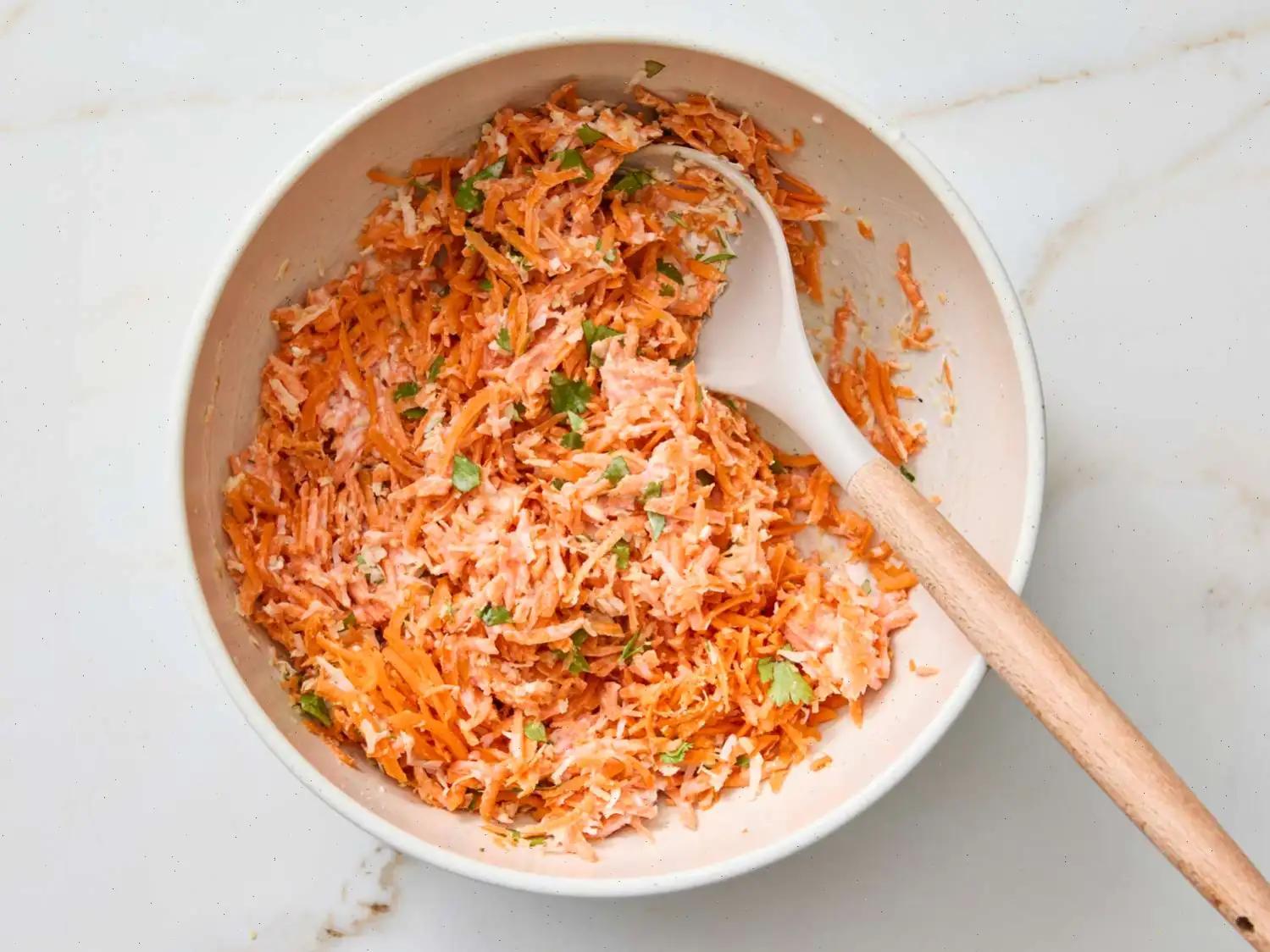 Shredded Carrot Coconut Salad Recipe