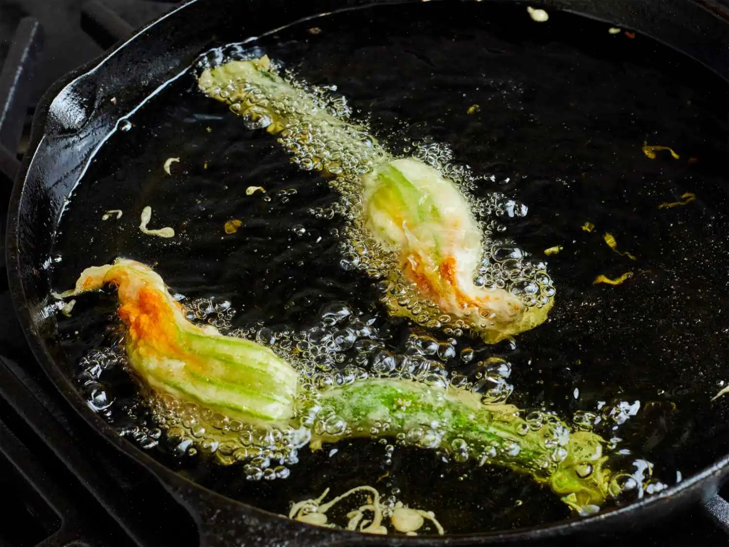 Fried Stuffed Squash Blossoms Recipe