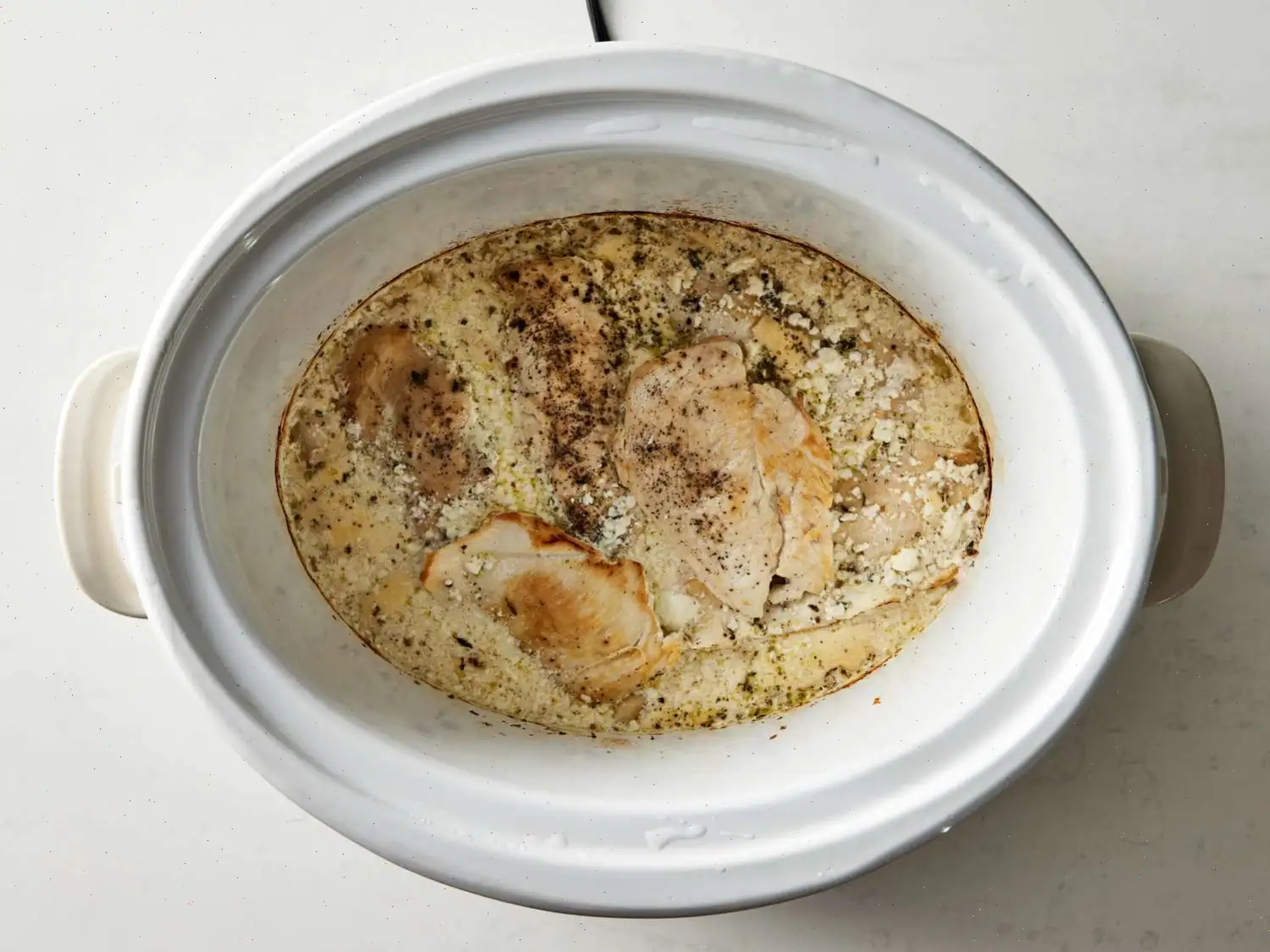 Slow Cooker Creamy Lemon Herb Chicken Recipe