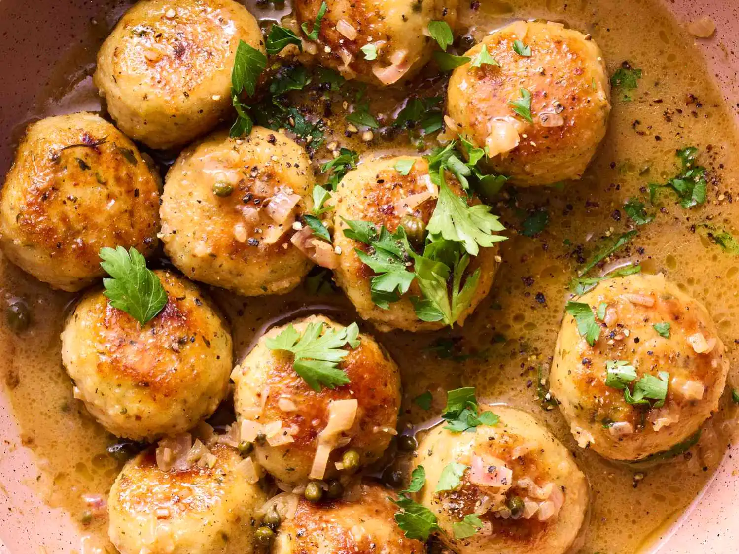Chicken Piccata Meatballs Recipe