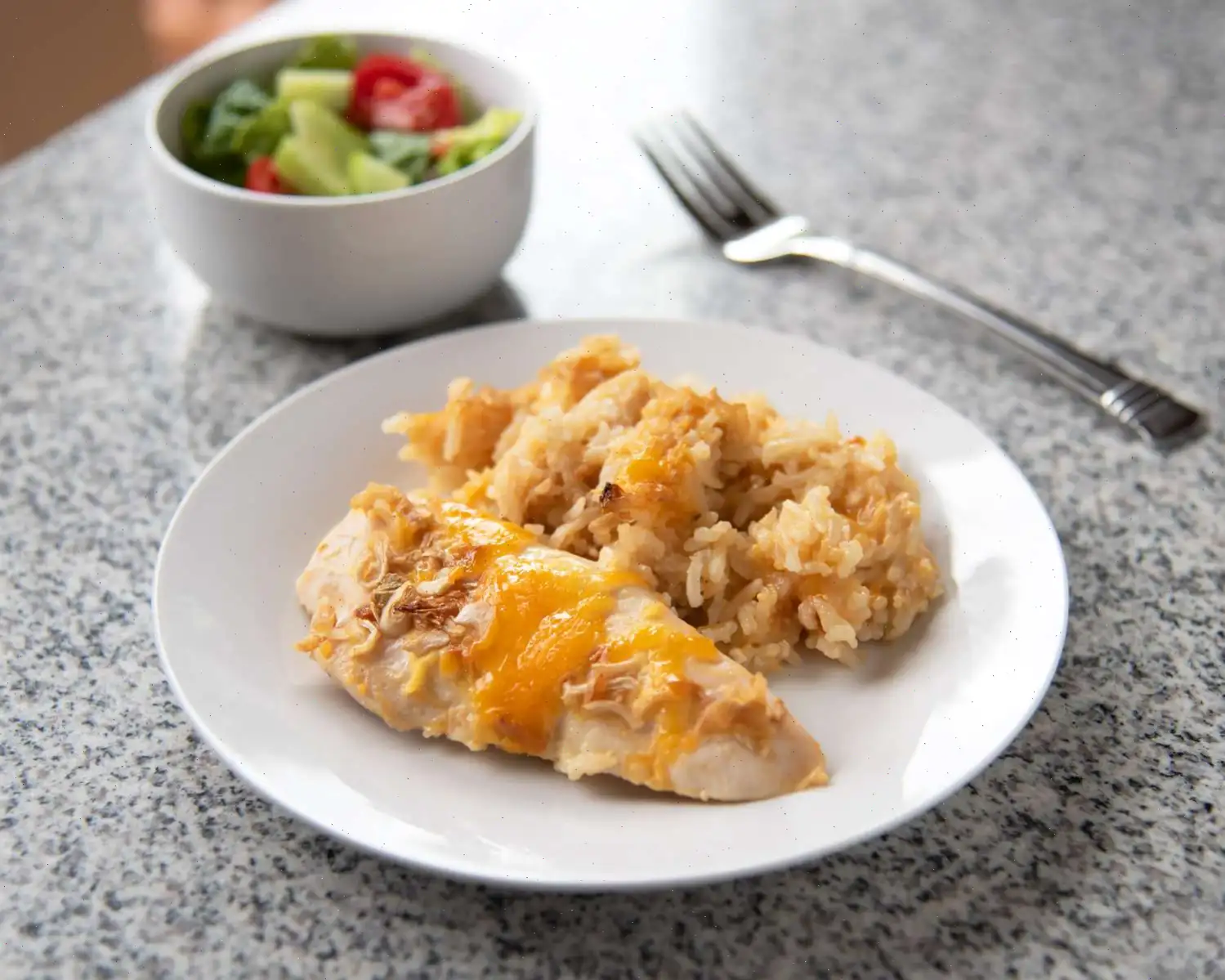 Easy Cheesy Chicken and Rice Recipe