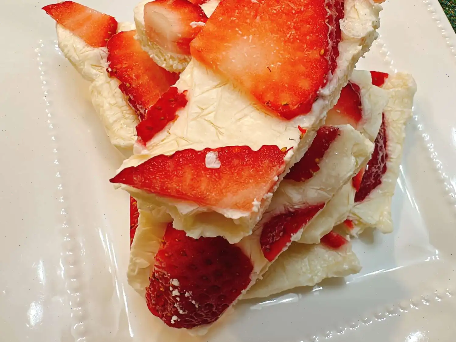 Strawberry Frozen Yogurt Bark Recipe