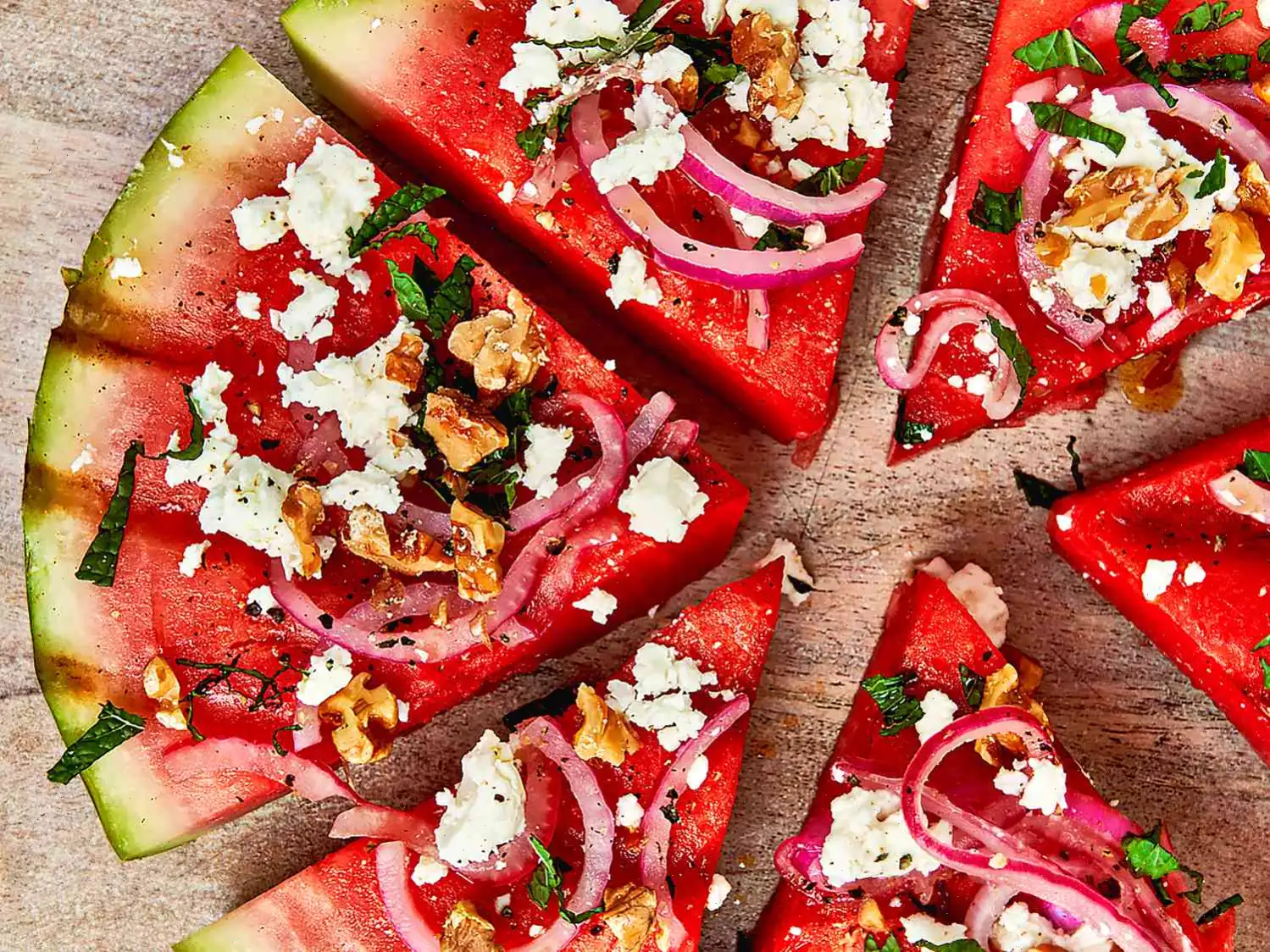 Grilled Watermelon Feta Pizza Recipe