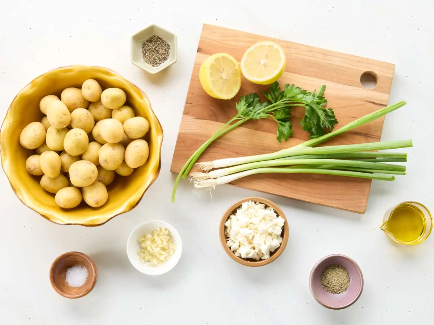 Crispy Lemon Feta Potato Salad Recipe