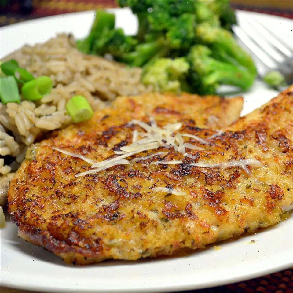 Parmesan Crusted Tilapia Fillets Recipe