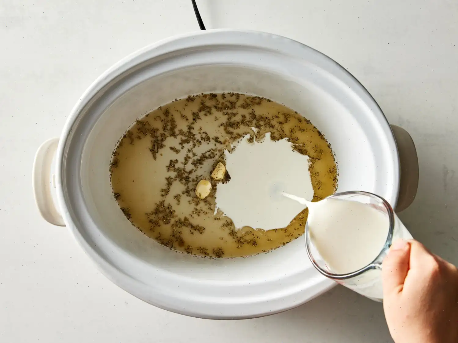 Slow Cooker Creamy Lemon Herb Chicken Recipe