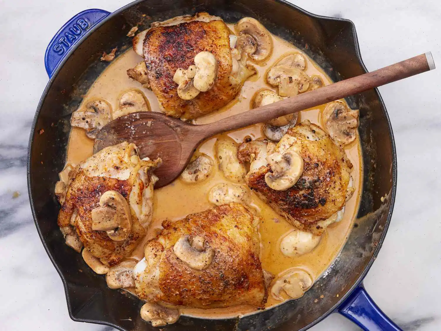 Keto Smothered Chicken Thighs Recipe