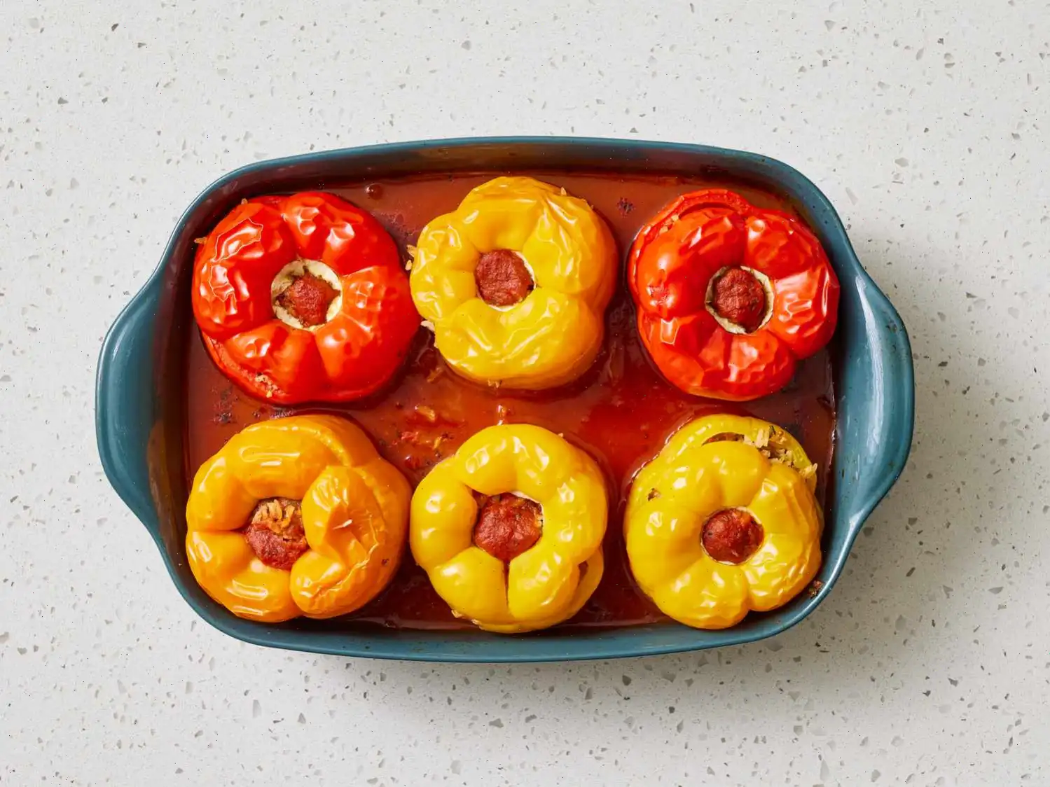 Beef and Rice Stuffed Bell Peppers Recipe