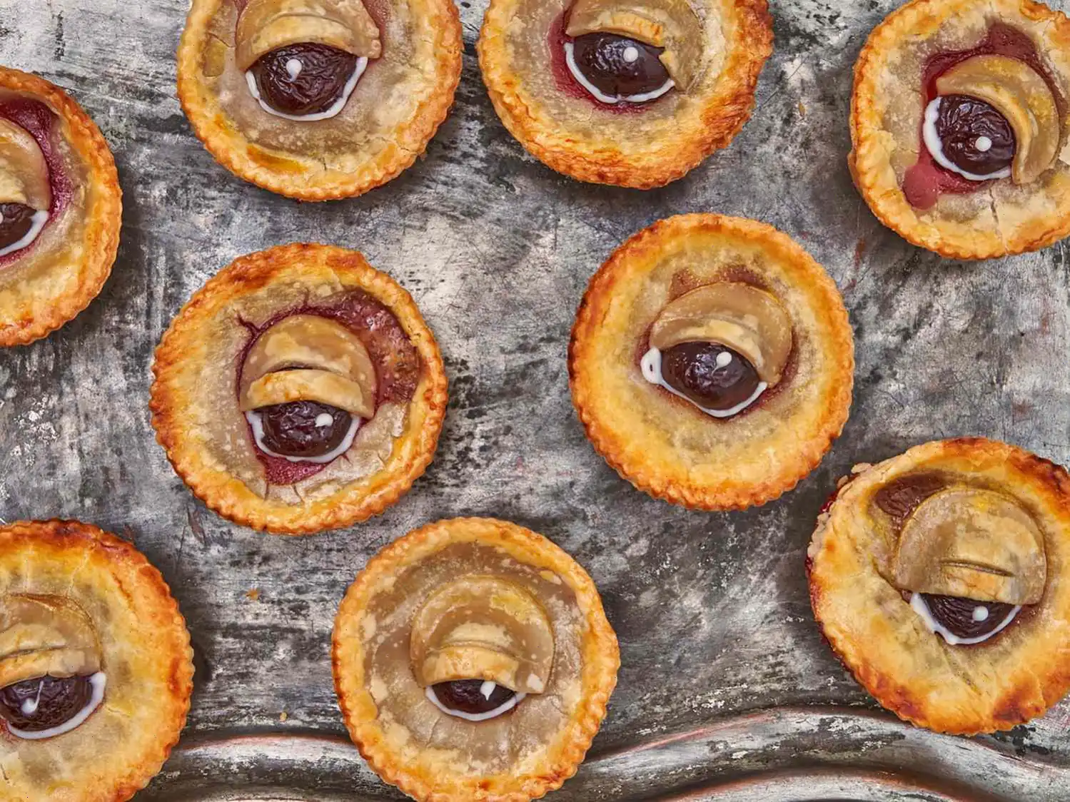 Spooky Cherry Eyeball Pies Recipe