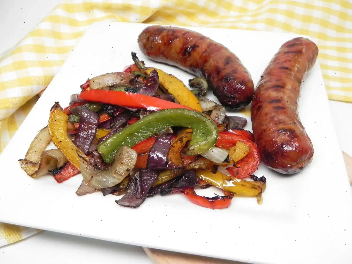 Grilled Italian Sausage with Peppers and Onions Recipe