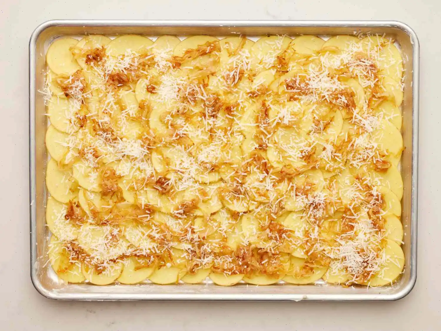 Sheet Pan Scalloped Potatoes