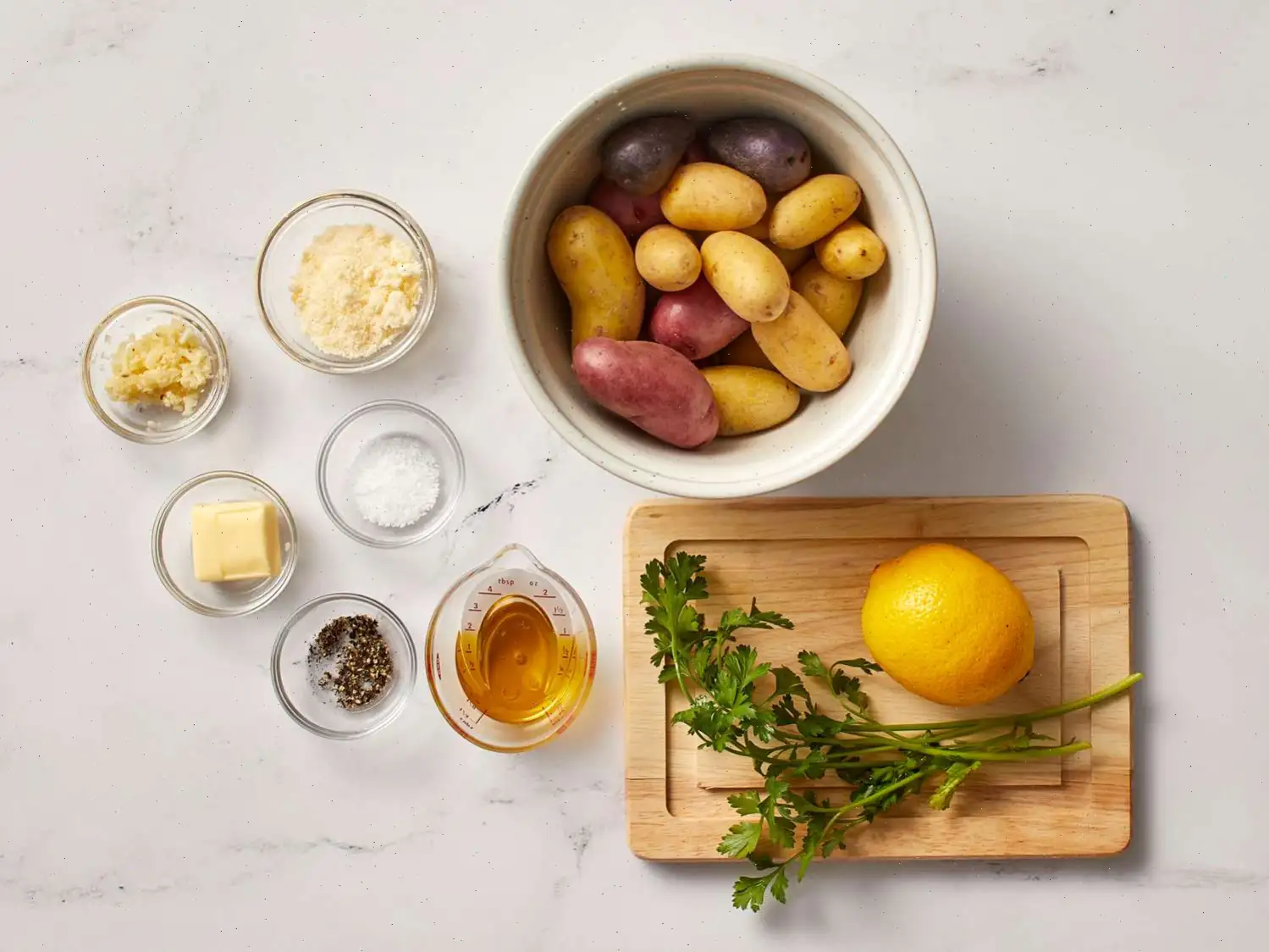 Roasted Garlic-Parmesan Fingerling Potatoes Recipe