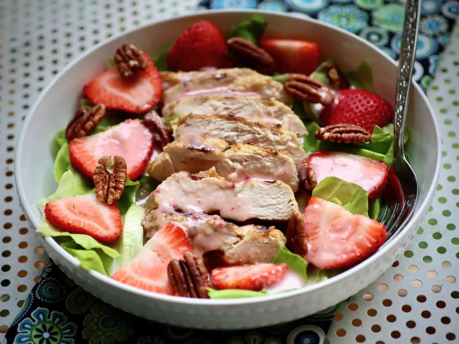 Grilled Chicken Salad with Seasonal Fruit Recipe