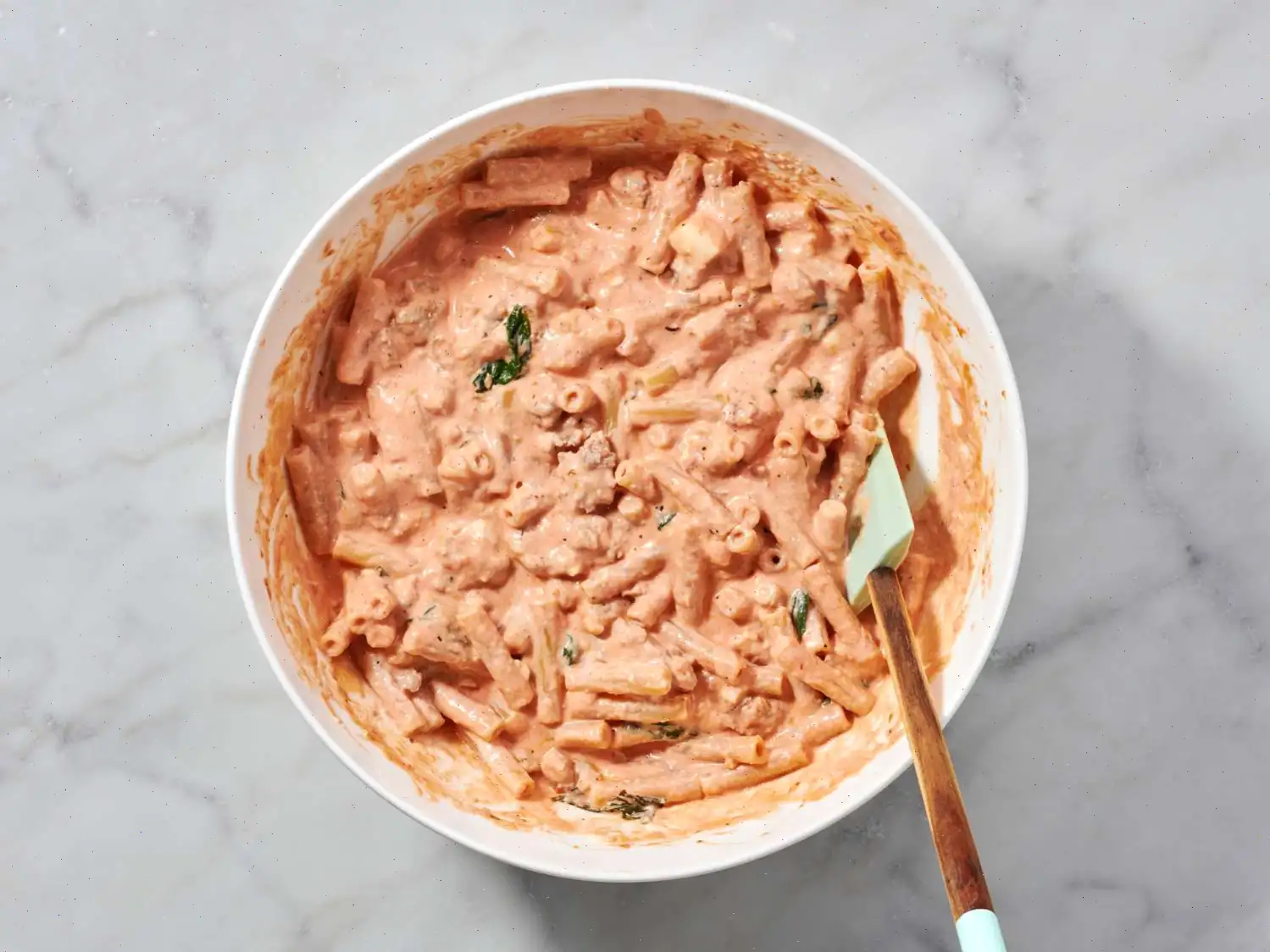 Sausage and Spinach Baked Ziti Recipe