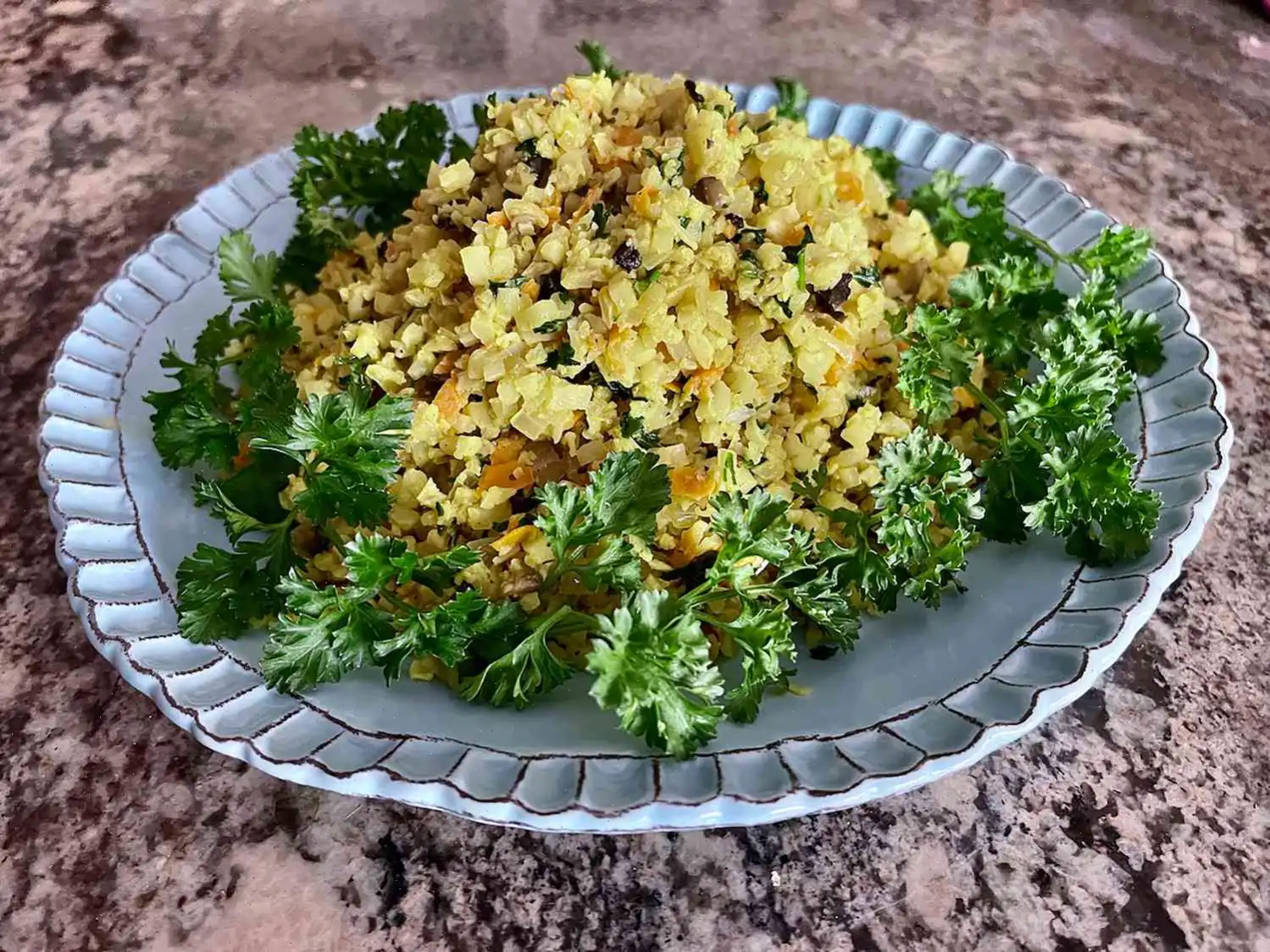 Cauliflower Rice Pilaf Recipe