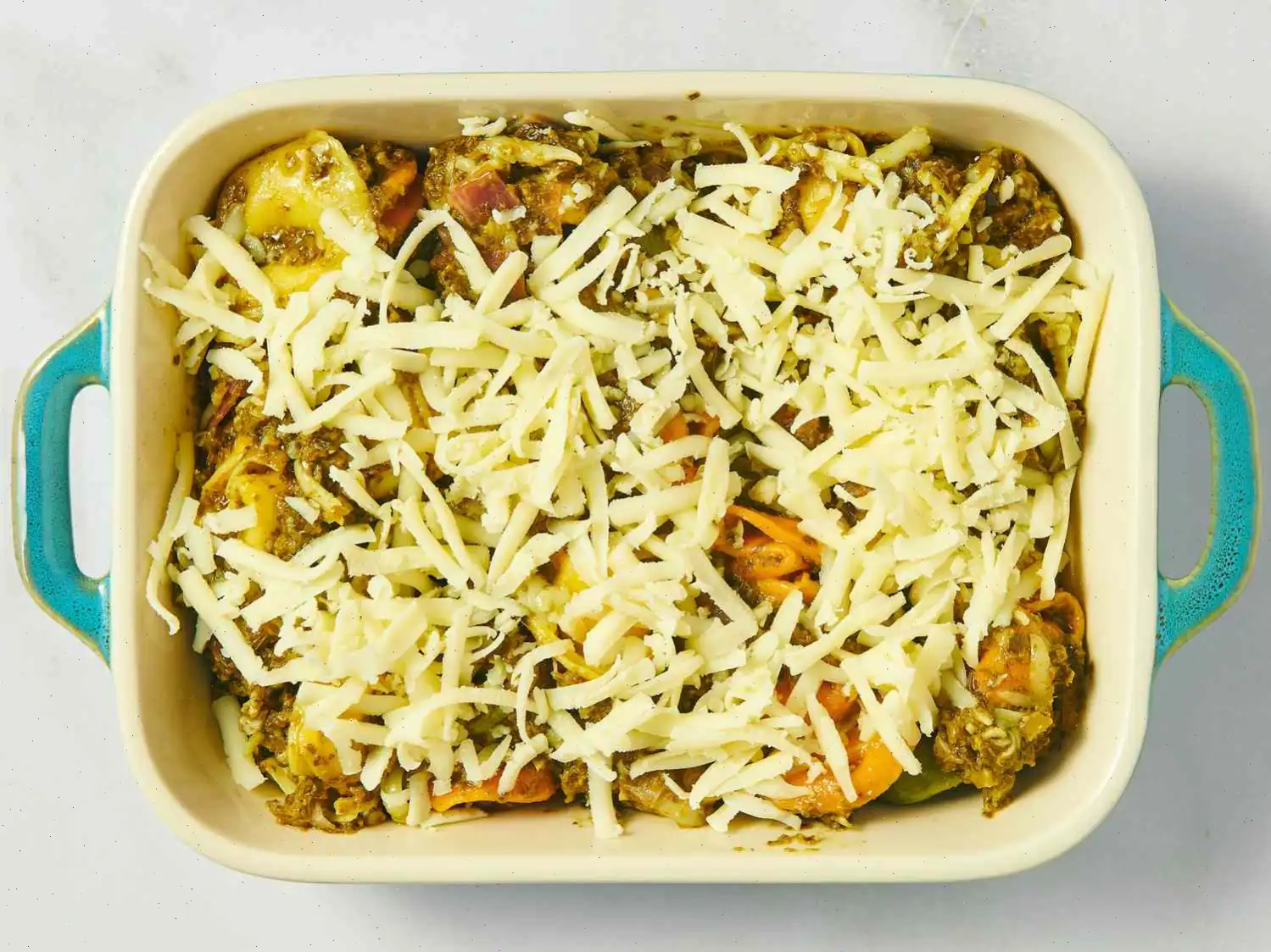 4-Ingredient Pesto Tortellini Bake Recipe