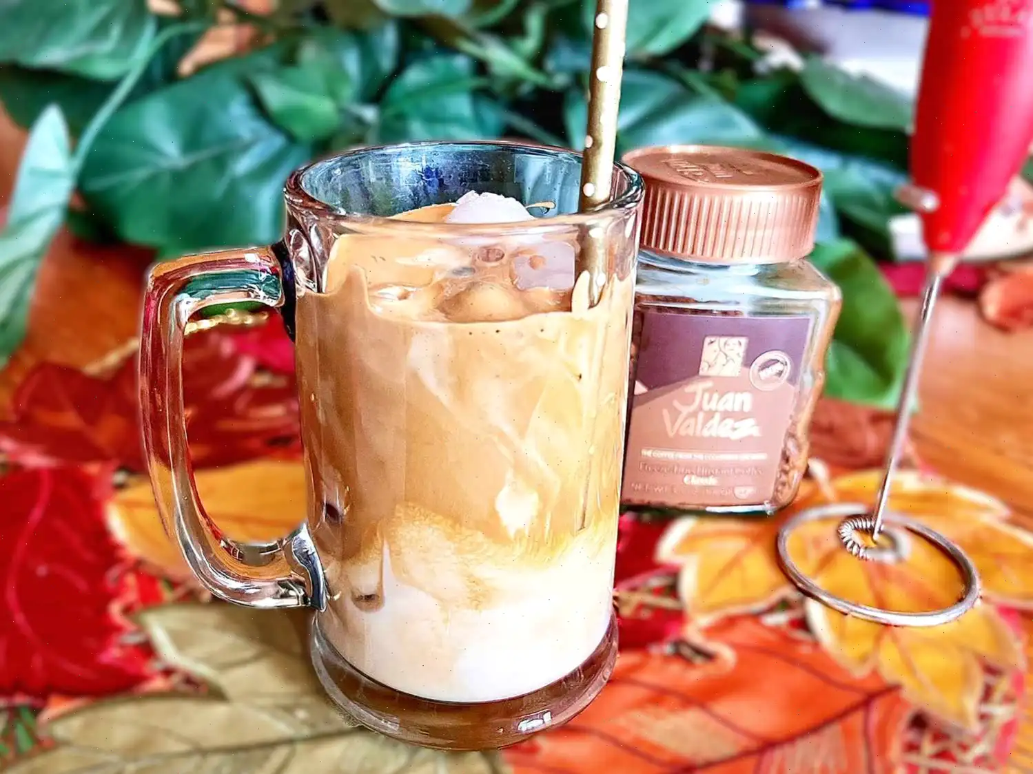 Reverse Dalgona Iced Coffee Recipe