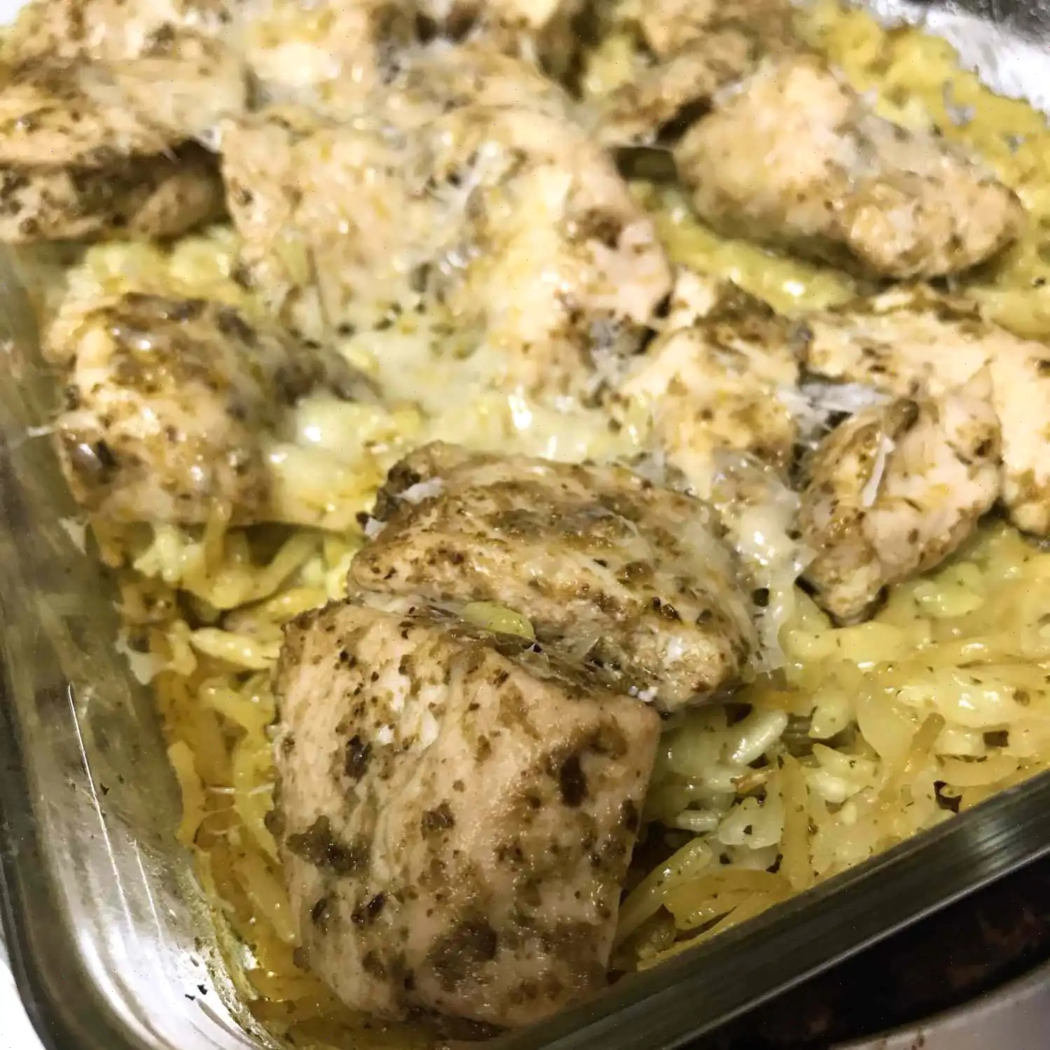 Pesto Chicken and Rice Bake Recipe